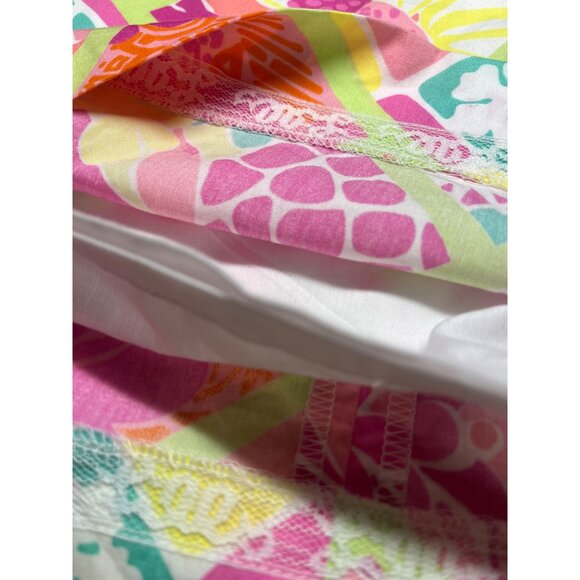 Lilly Pulitzer White Tag Skirt Size 6 Patchwork Floral Theme Print Vintage - Picture 5 of 8